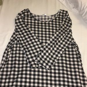 Mid calf checkered dress